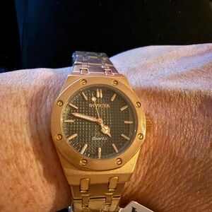 Invicta Celestial Women's Watch, black - 30mm, Rose Gold